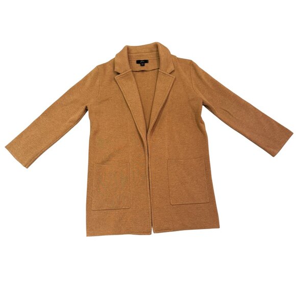 J. Crew Sophie Sweater Cardigan Blazer Size XXS in Camel - Picture 10 of 10